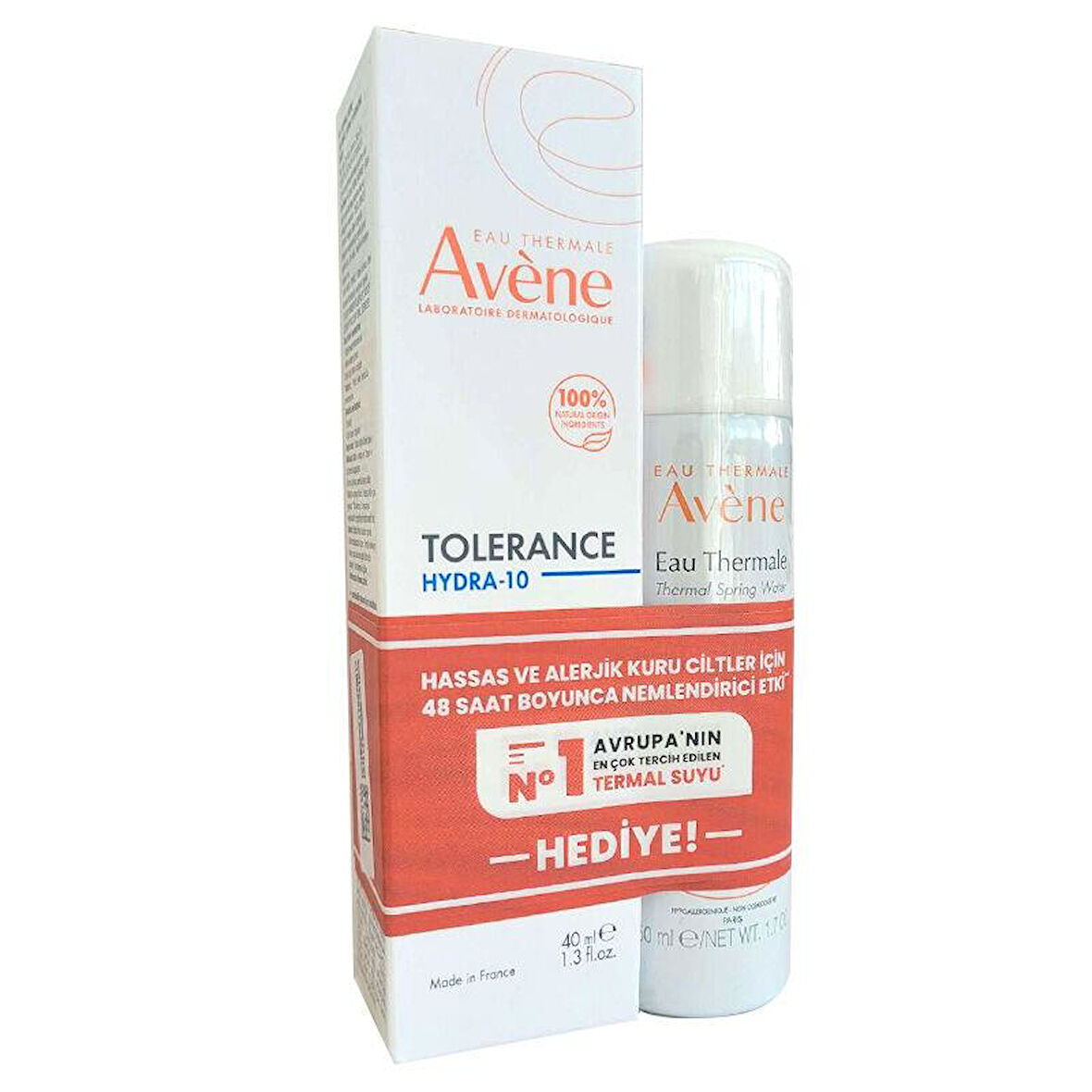 Avene Tolerance Hydra 10 Cream 40 ml + Termal Su 50 ml