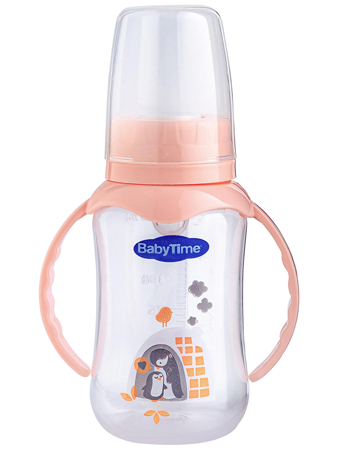 Babytime Kiraz Uçlu Kulplu Biberon 150 Ml Pudra 6+ 