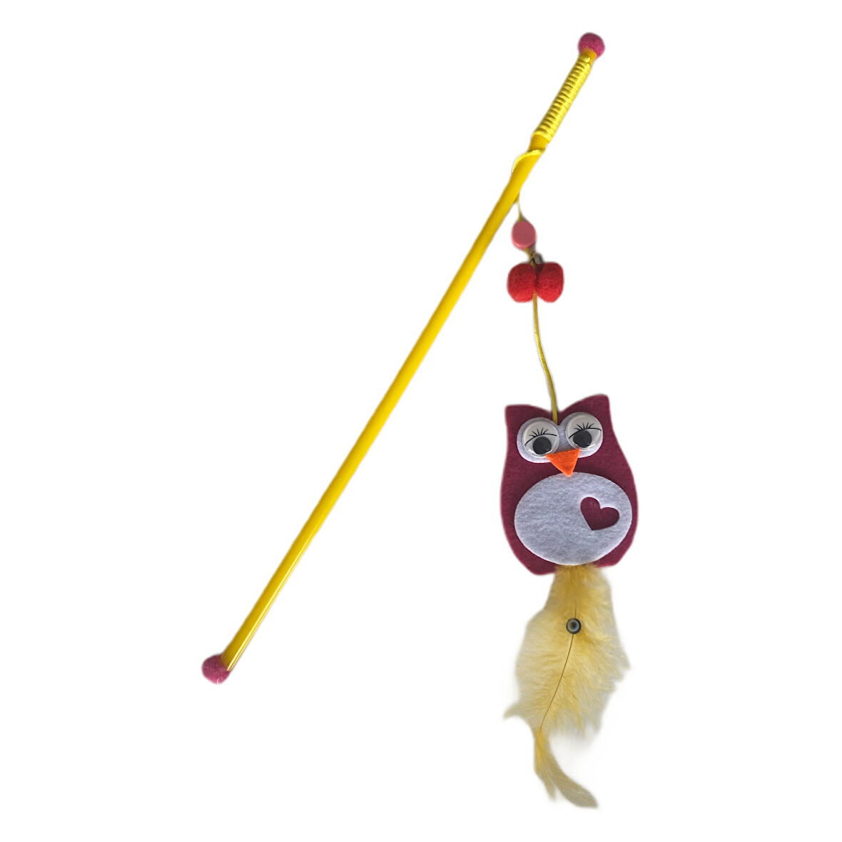 Plastik Saplı Kedi Oltası Renkli Model 42 cm