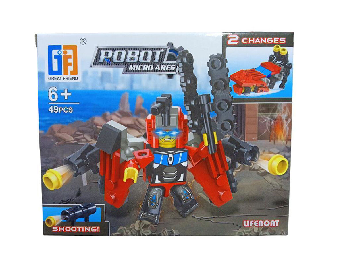 49 Parça 2in1 Robot Serisi - 123-106 (Lisinya)