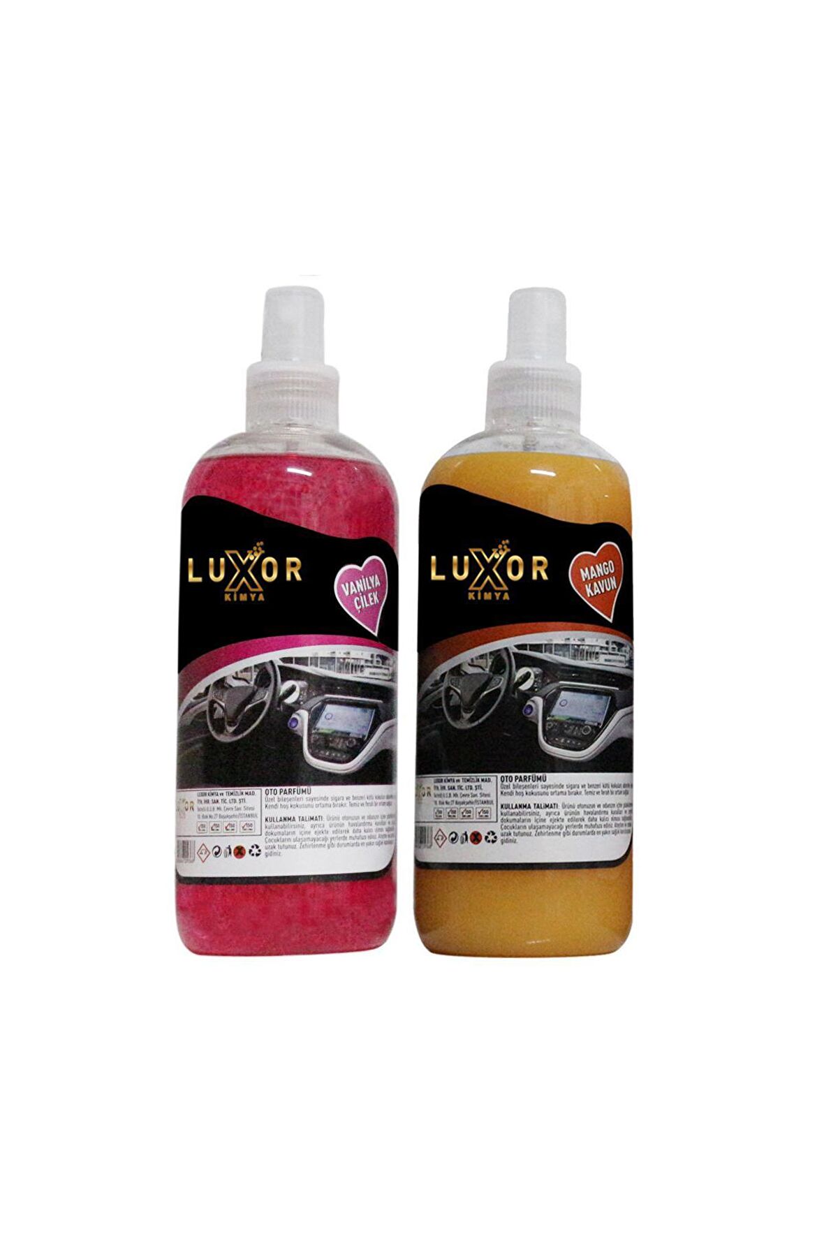 Luxor Kimya Mango Kavun ve Vanilya Çilek Oto ve Ev Kokusu 400 ml