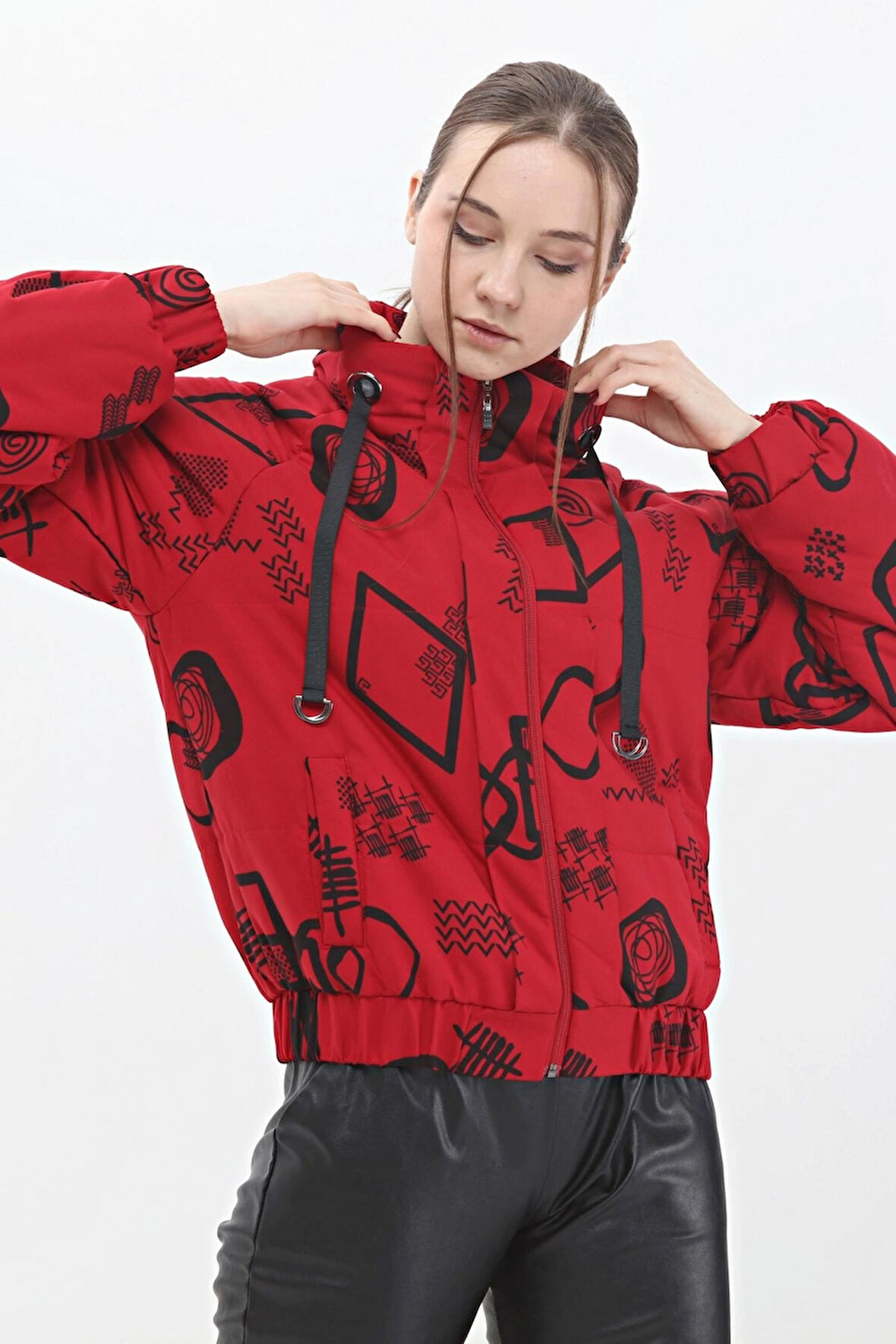 VEGER ÖZEL BASKI KAPİTONE KISA MONT