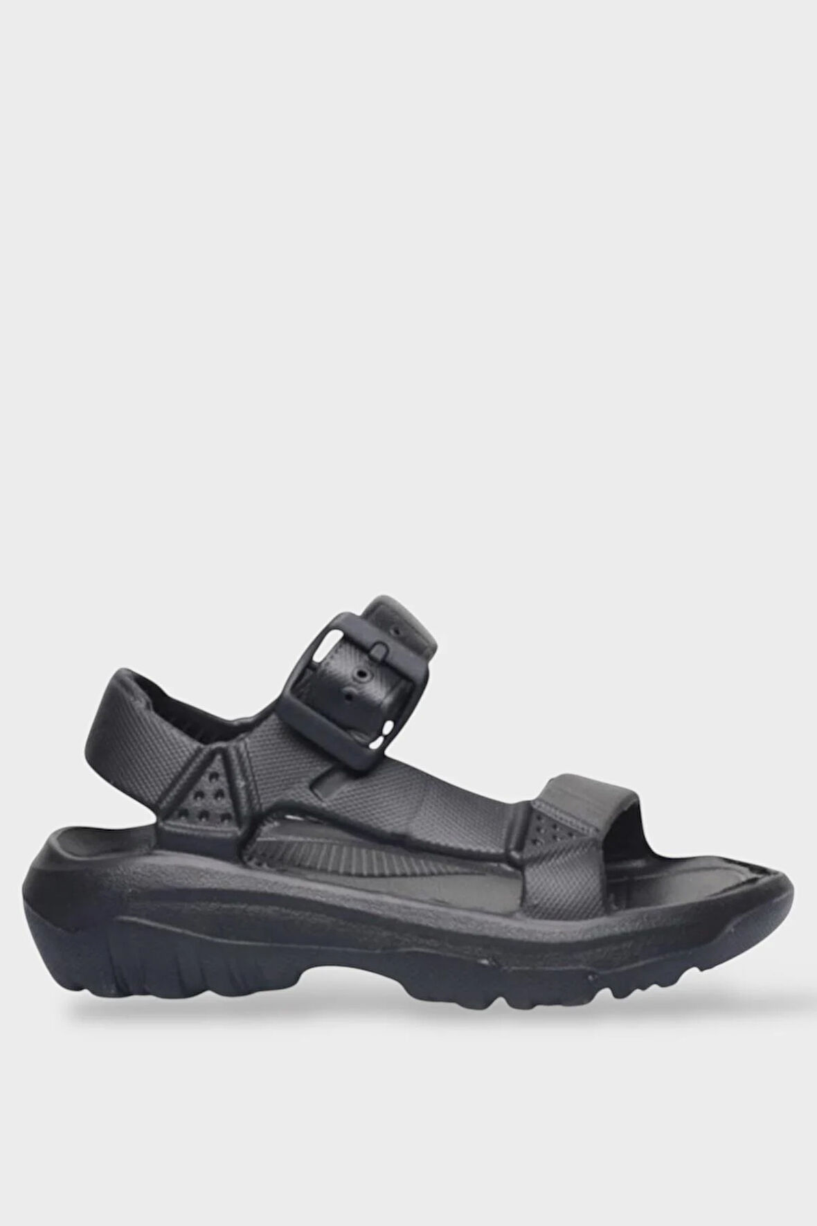 Unisex Eva Spor Kaymaz Yürüyüş Sandaleti SİYAH