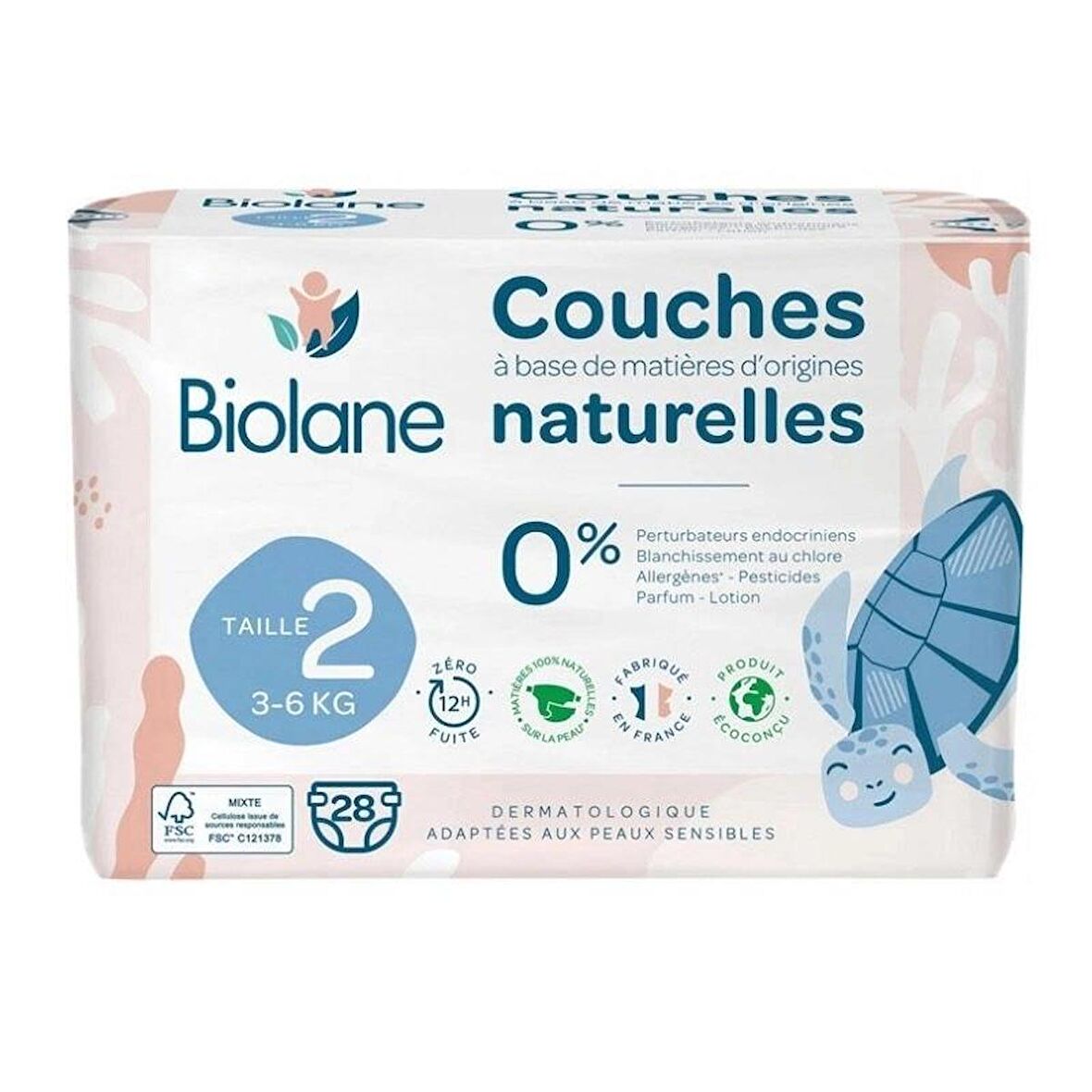 Biolane Natural Bebek Bezi 28 Adet 2 Beden - 3-6 Kg