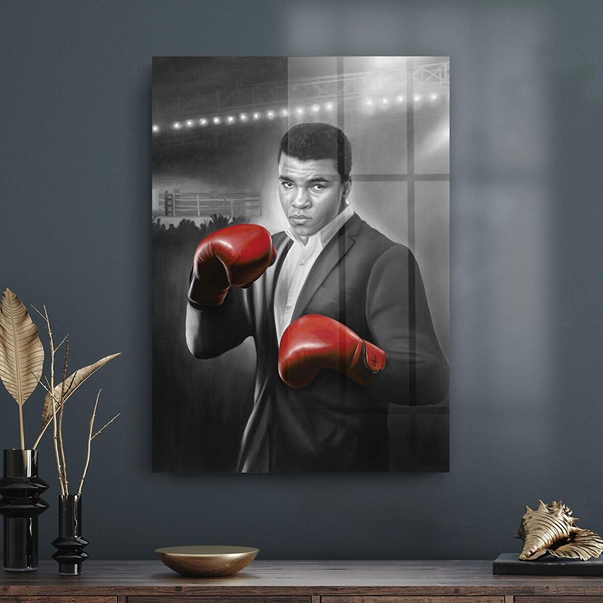 Decovetro Cam Tablo Muhammed Ali