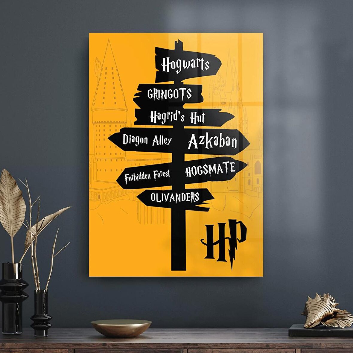 Decovetro Cam Tablo Harry Potter Sign