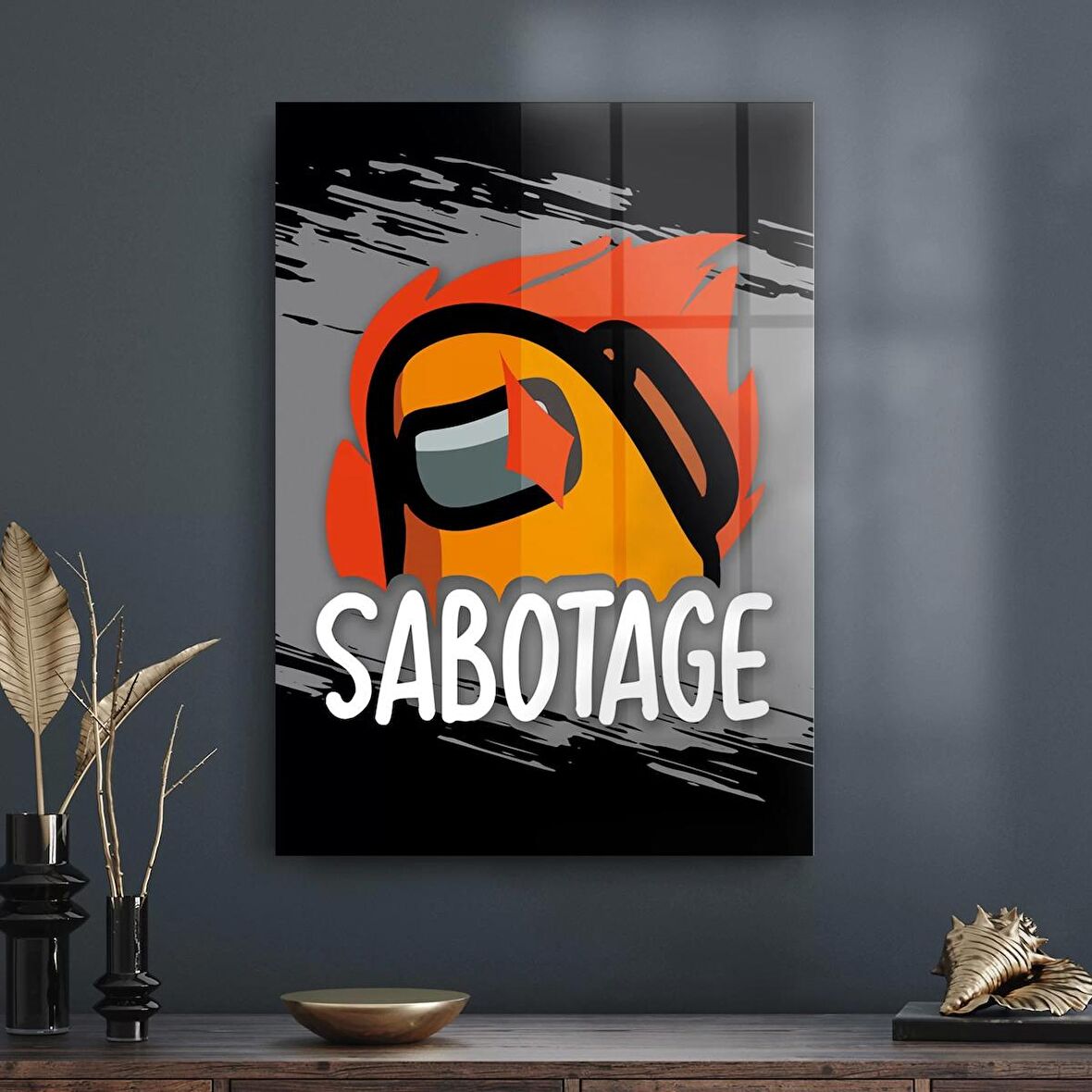 Decovetro Cam Tablo Gamer Sabotage Among Us