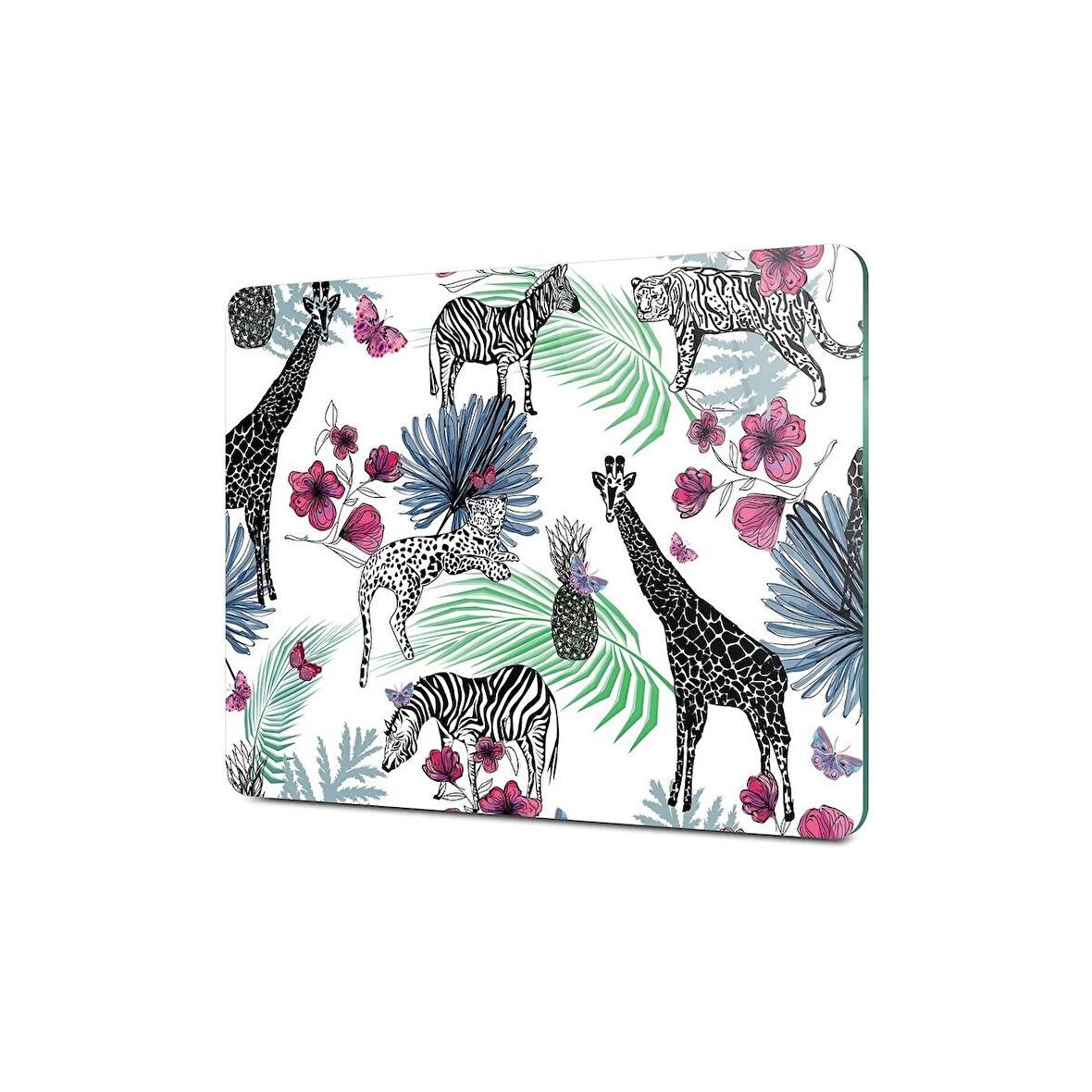 Decovetro Cam Kesme Tahtası Vintage Safari Desenli 20x30 Cm