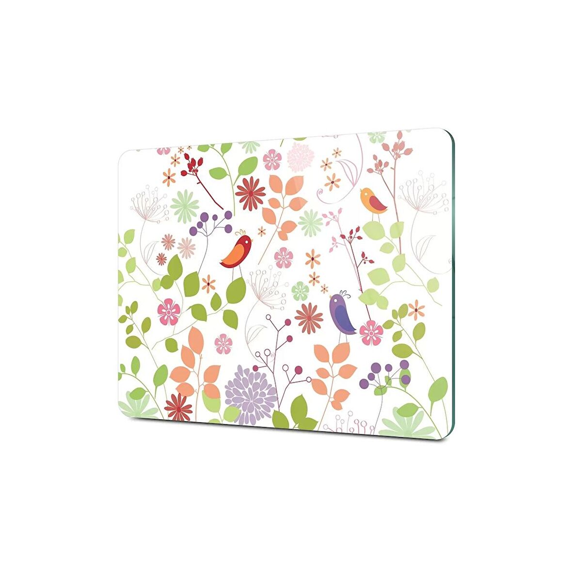 Decovetro Cam Kesme Tahtası Minik Kuş Desenli 30x40 Cm