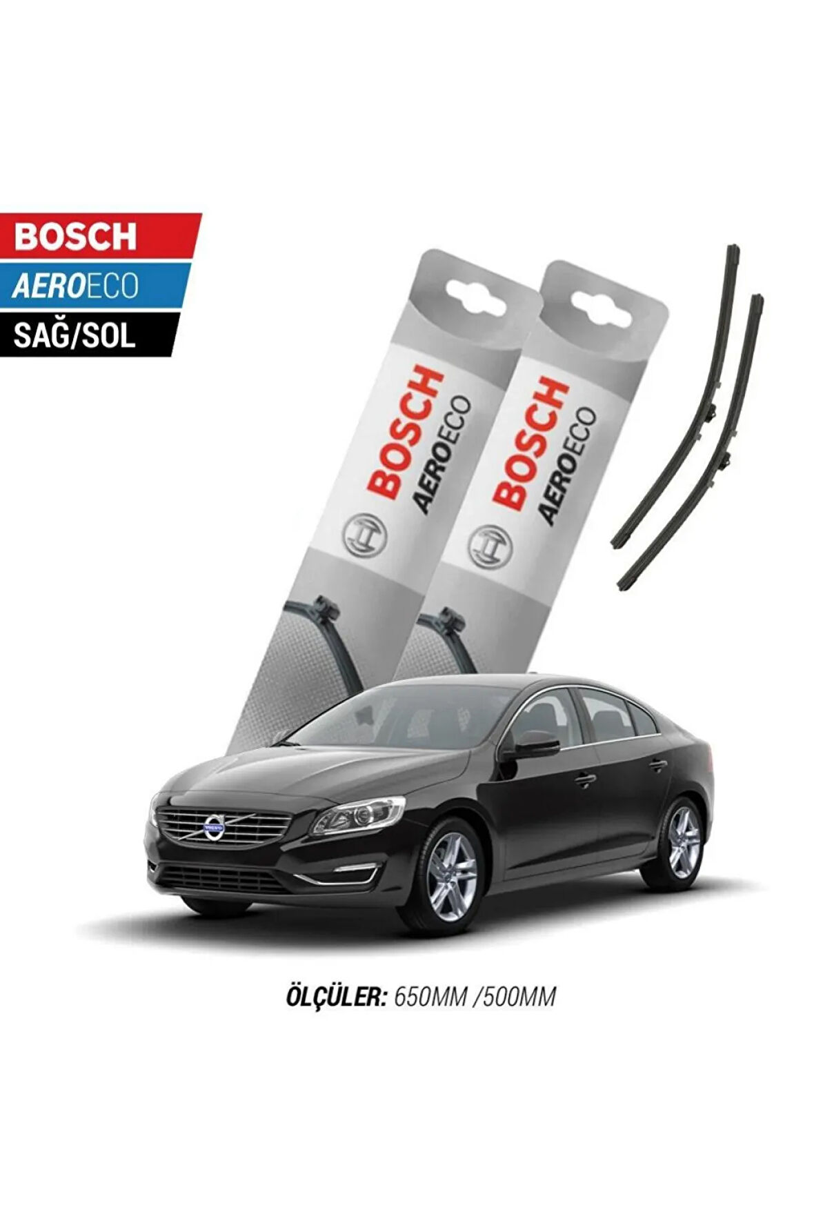 Volvo S60 2016 Model Bosch Aeroeco Muz Silecek Takımı