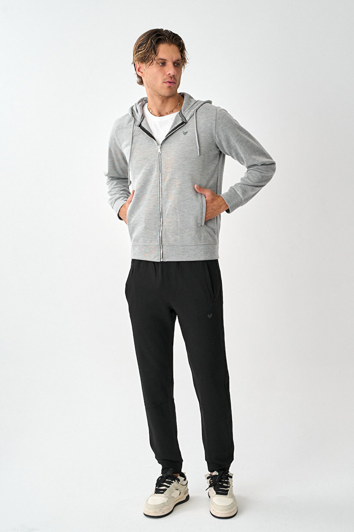 Tech Fleece Double Face Kapüşonlu Erkek Eşofman Takım E213