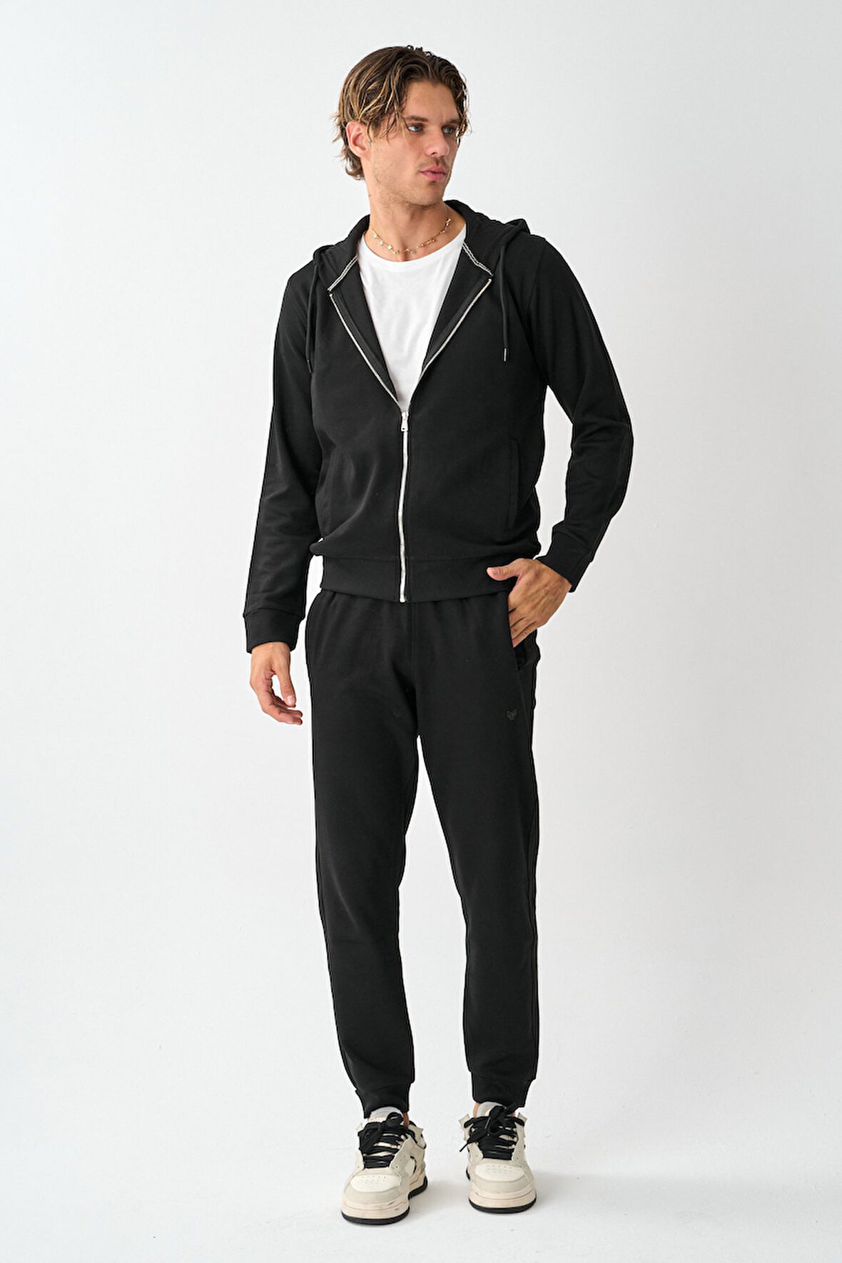 Tech Fleece Double Face Kapüşonlu Erkek Eşofman Takım E213