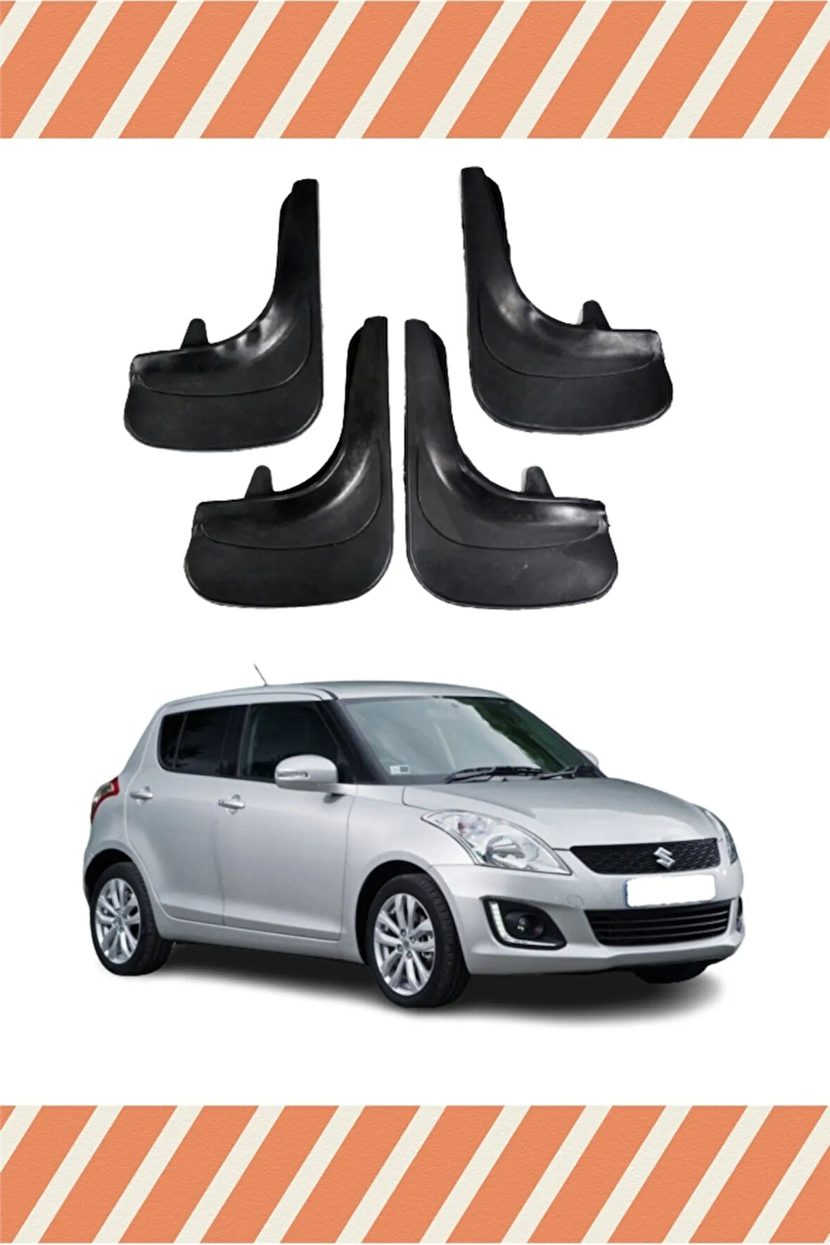 Suzuki Swift 4’lü tozluk çamurluk paçalık şık ve dayanıklı koruma