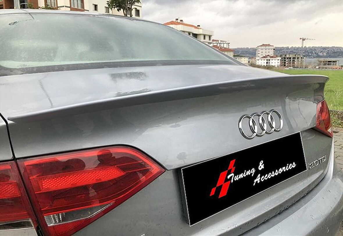 Audi A4 B8 2008.2015 - Bagaj Üzeri Anatomik Spoiler - Plastik