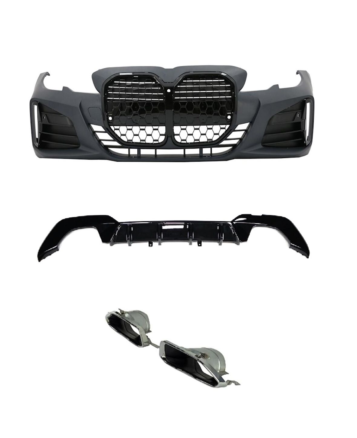 Bmw 3 Serısı G20 İçin G22 Dönüşüm Body Kıt (Piano Black Çerçeveli)