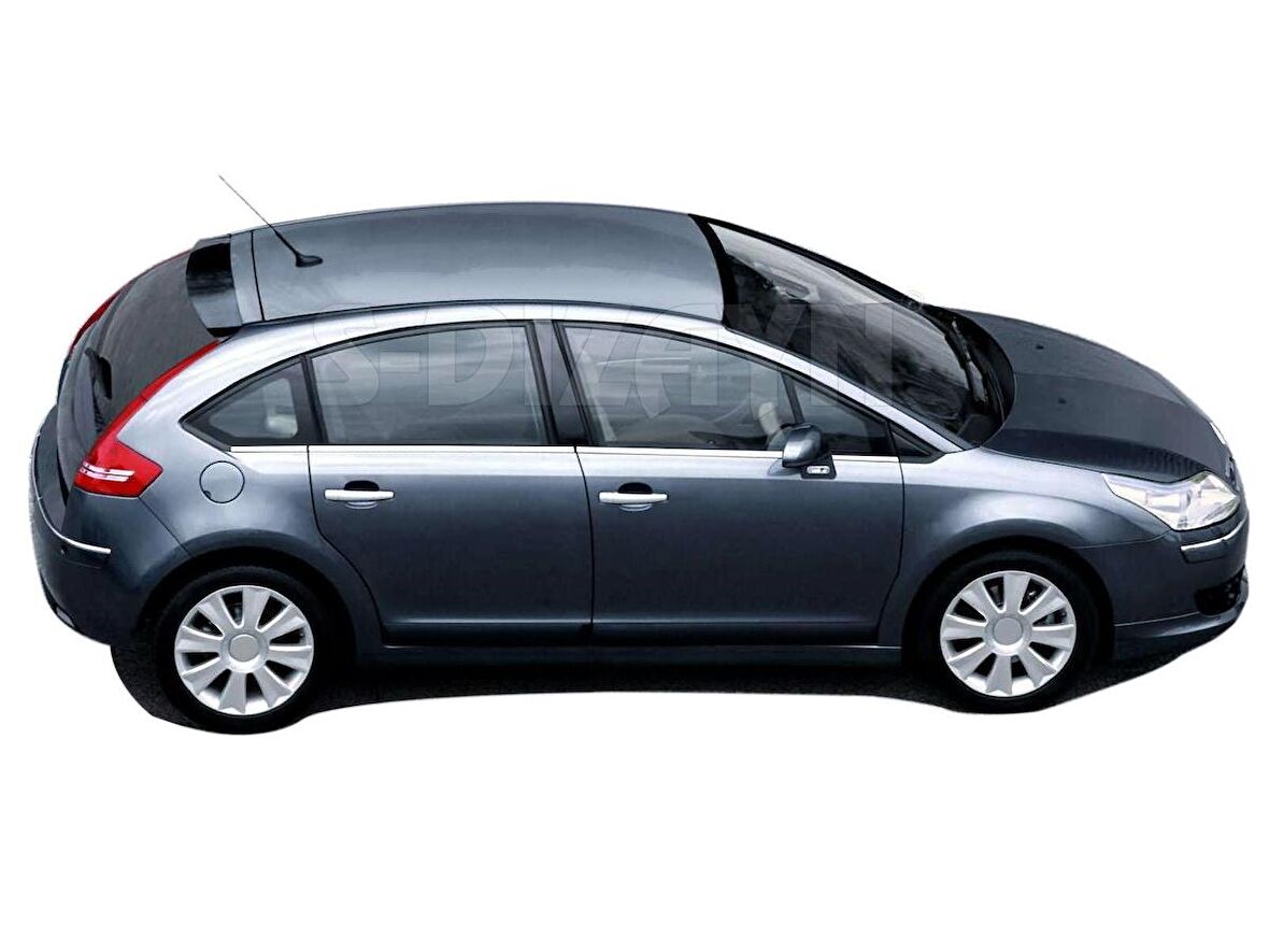 Citroen C4 Hb Krom Cam Çıtası 8 Prç 2005-2010
