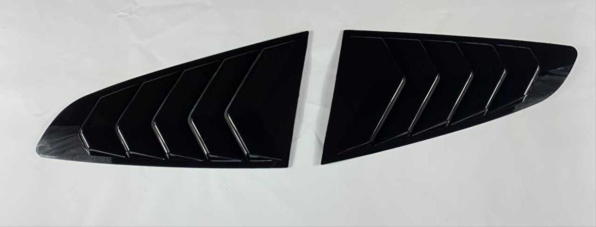 Ford Mustang 2015-2020 Kelebek Cam Kaplama -  Pıano Black