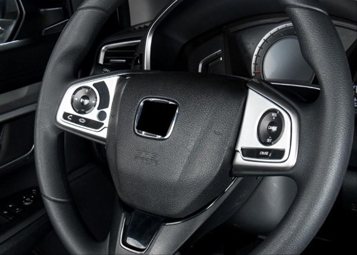 Honda Cıvıc Fc5 2016-2020 Dıreksıyon Kaplaması 2 Parça - Sılver