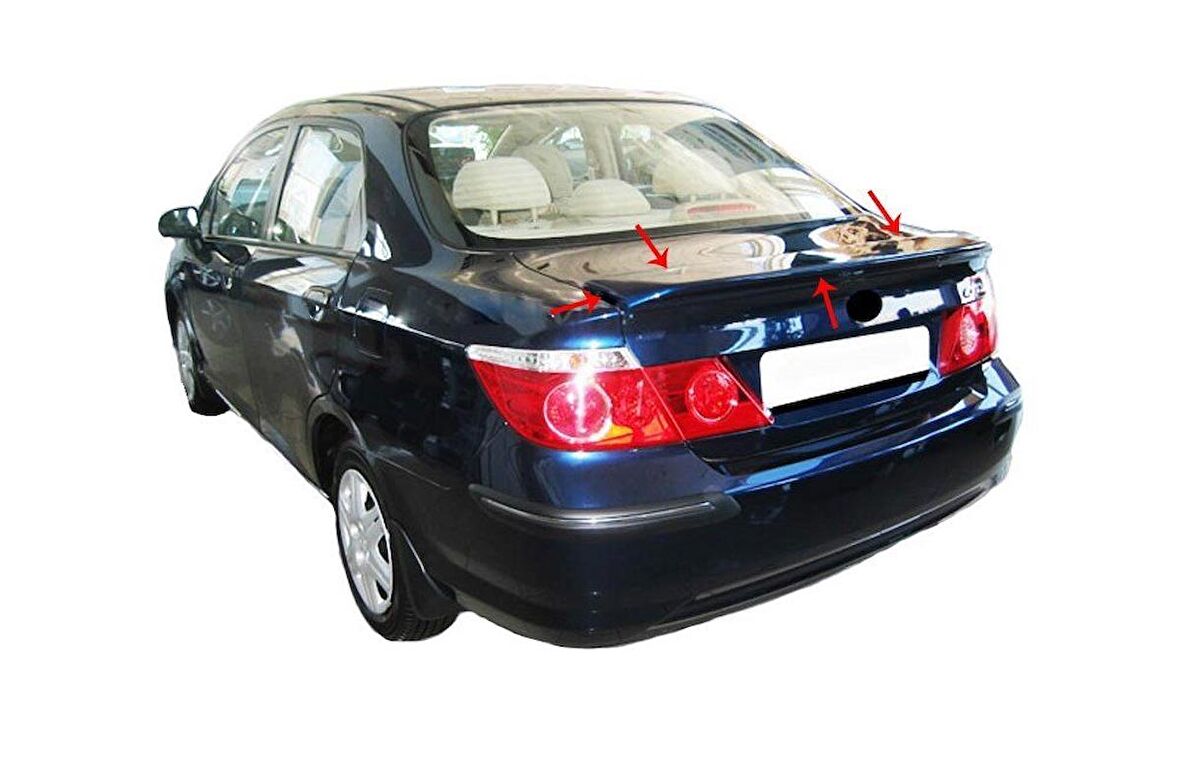Honda City 4 Spoiler Bagaj Gt Fiber 2002-2007