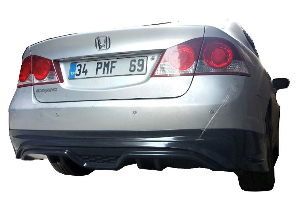 Honda Civic Fd6 (2006-2011) Custom Arka Tampon Eki - Difüzör (Plastik)