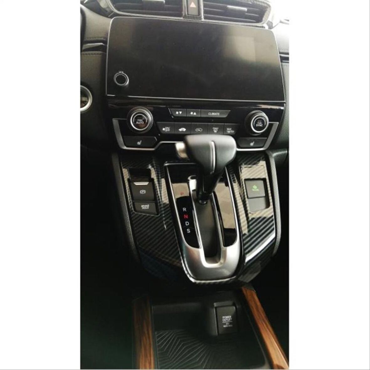 Honda Cr-V 2018-2021 Vıtes Konsol Kaplaması Karbon