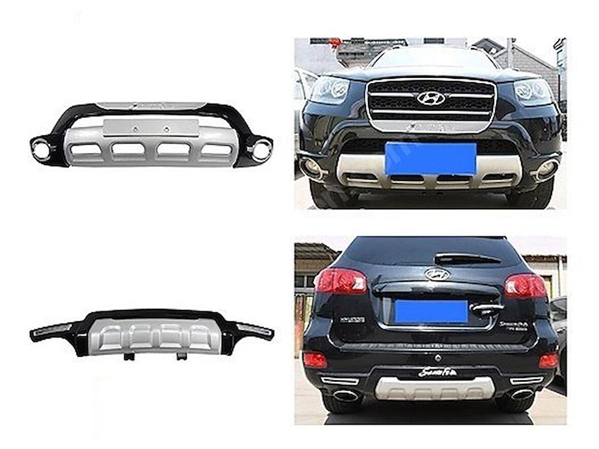 Hyundaı Santa Fe 2010-2012 Ön Arka Koruma Abs Plastik