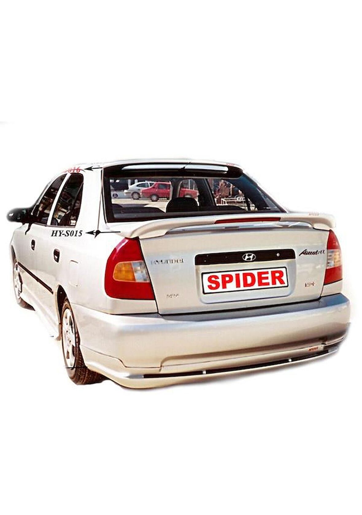 Hyundai Accent LC Spoiler Camüstü Fiber 2000-2003