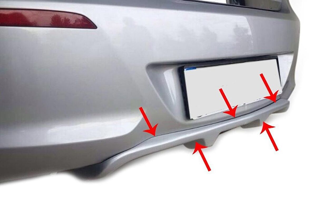 Hyundai i20 Arka Orta Tampon (Difüzör) Fiber 2012-2014