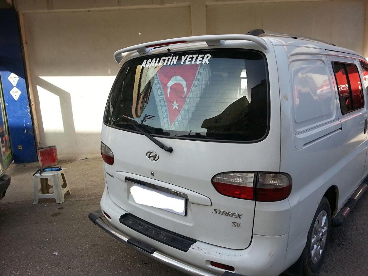 Hyundai Starex Uyumlu Spoiler Bagaj Yüksek (K.Ş) Fiber 1998-2007