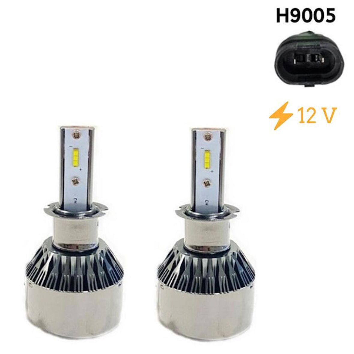 Led Far Ampulü Küçük Kasa Beyaz H9005/36W/4800Lm/12 / Laam905