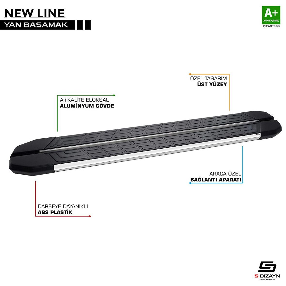 Mazda Bt-50 Pick-Up Newline Krom Yan Basamak 193 Cm 2006-2012