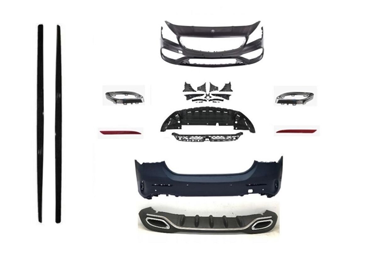 Mercedes W117 Cla Serisi  Oem Amg Set (Ön Arka Tampon, Diamond Panjur,Marşpiyel,Egzozlar)