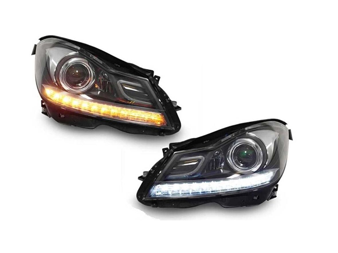 Mercedes W204 C Serisi (Makyajlı Kasa İçin)  Led Far