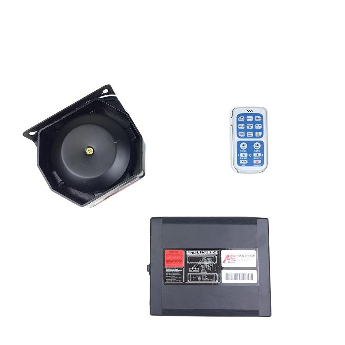 Mikrofonlu Metal Siren Uzaktan Kumandalı /Sssr45-1