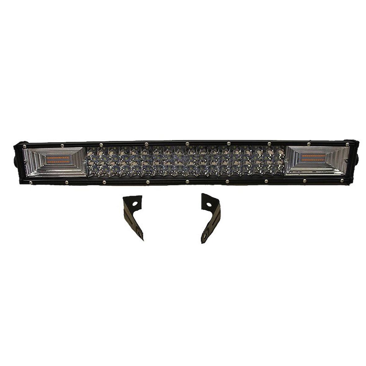 Offroad Sis Lambası 60Cm 90Led Beyaz-Amber 270W Çakarlı / Lass291