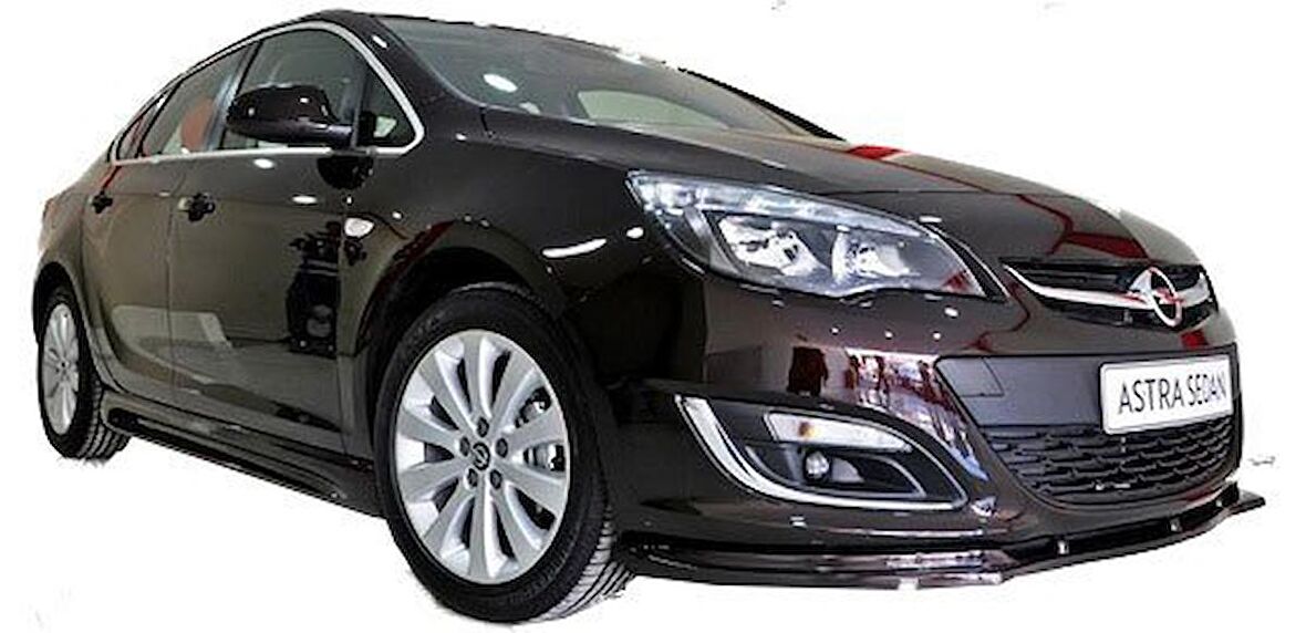Opel Astra J Hb - Sedan Uyumlu (2013-2015) Makyajlı Ön Tampon Altı Lip (Plastik)