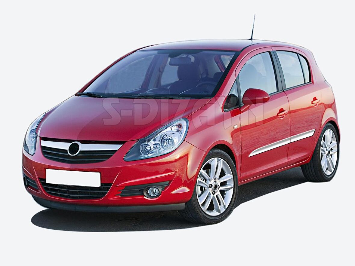 Opel Corsa D Krom Yan Kapı Çıtası 4 Prç 2007-2014