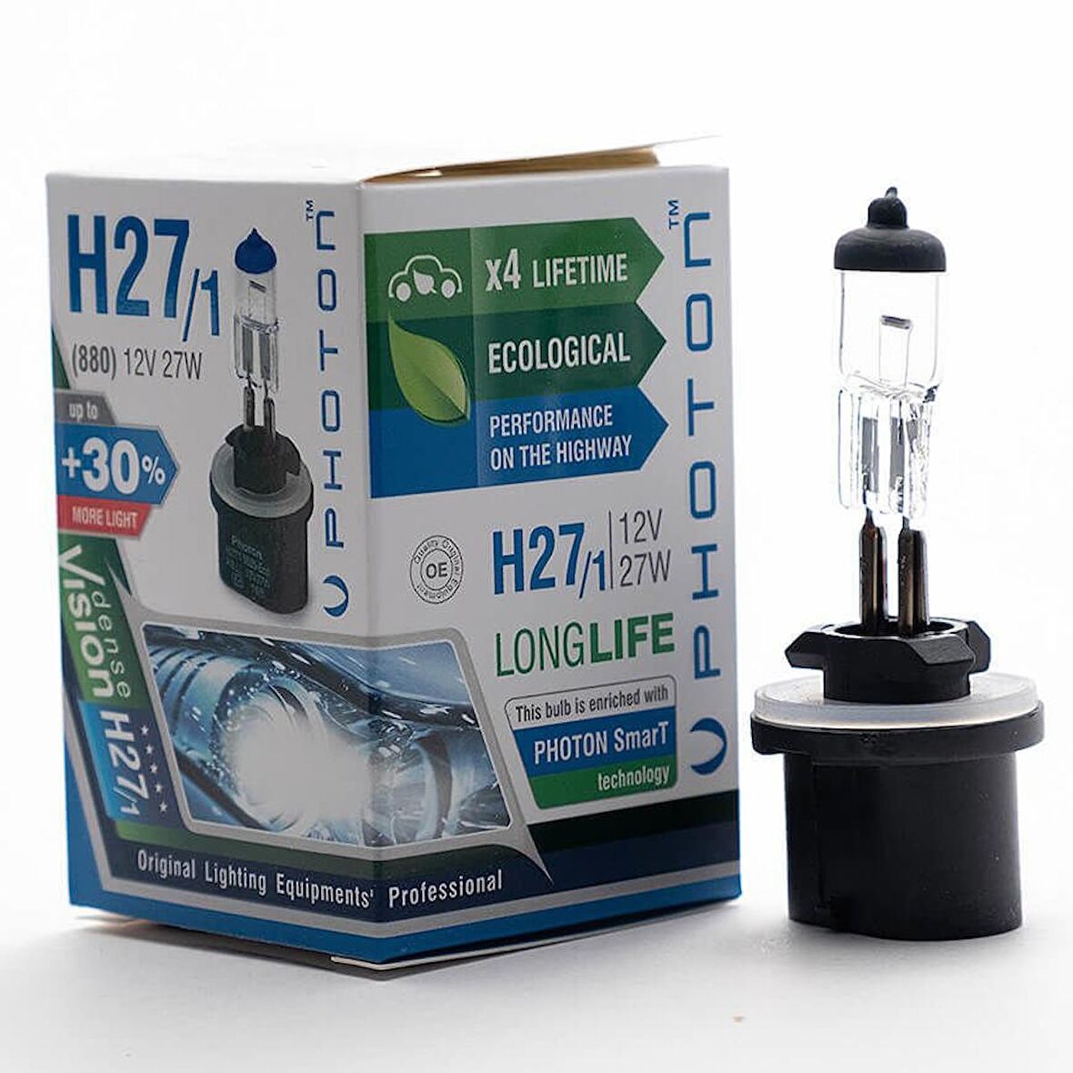 H27/1 12V 27W Pr Ll +%30 Fazla Işık