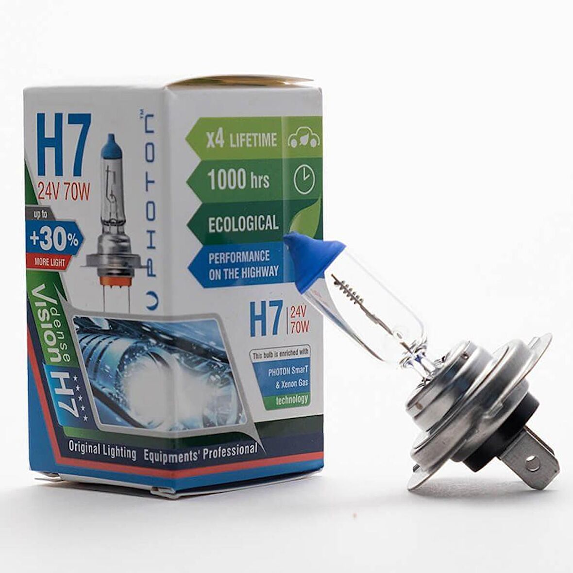 H7 24V 70W Eco +%30 Fazla Işık