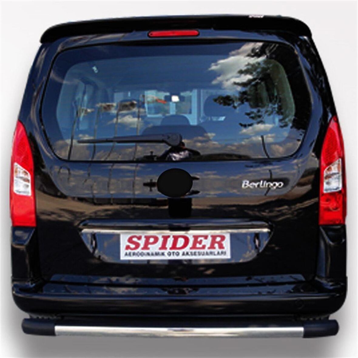 CITROEN BERLINGO 2(08-18) Arka Titan Alüminyum Koruma Siyah