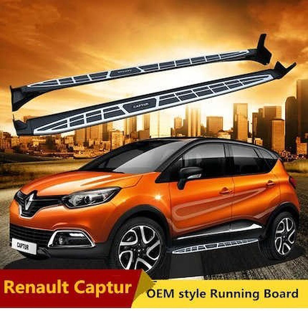 Renault Captur 2014 2017 Yan Basamak Sıde Step Square Style