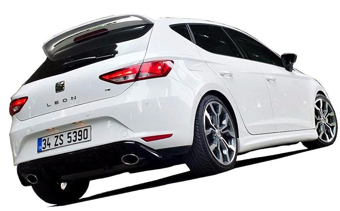 Seat Leon Mk3 - 5F (2013-2016) Style Arka Tampon Eki - Difüzör (Plastik)