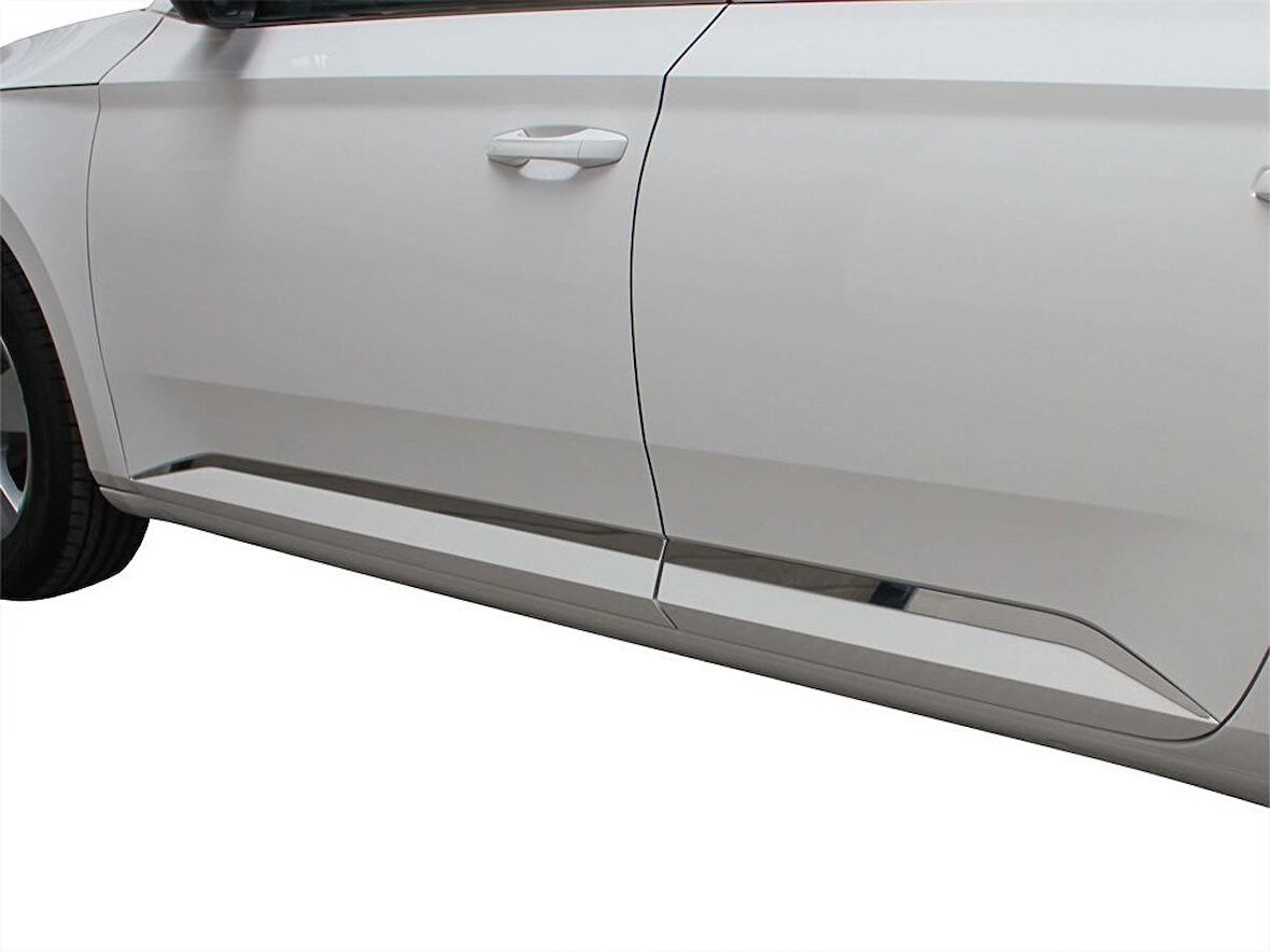 Skoda Super B8 Yan Kapı Çıtası 4 Prç. Krom 2015 Ve Sonrası