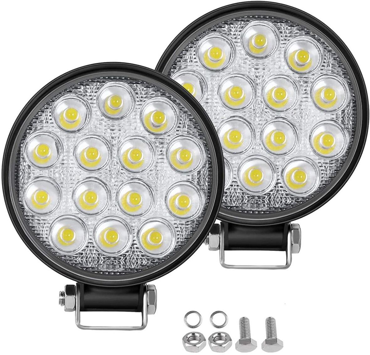 Space Yuvarlak 14 Led Beyaz Sis Lambası / Lass316