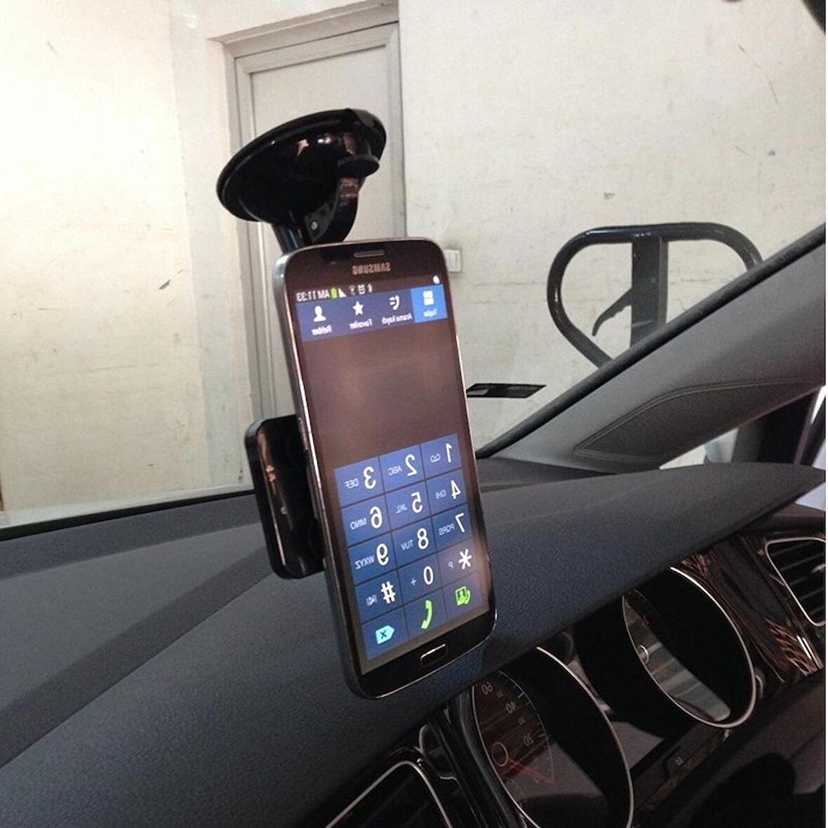 Telefon Tutacağı Vantuzlu Ayna Büyük Siyah-Beyaz /Syte115