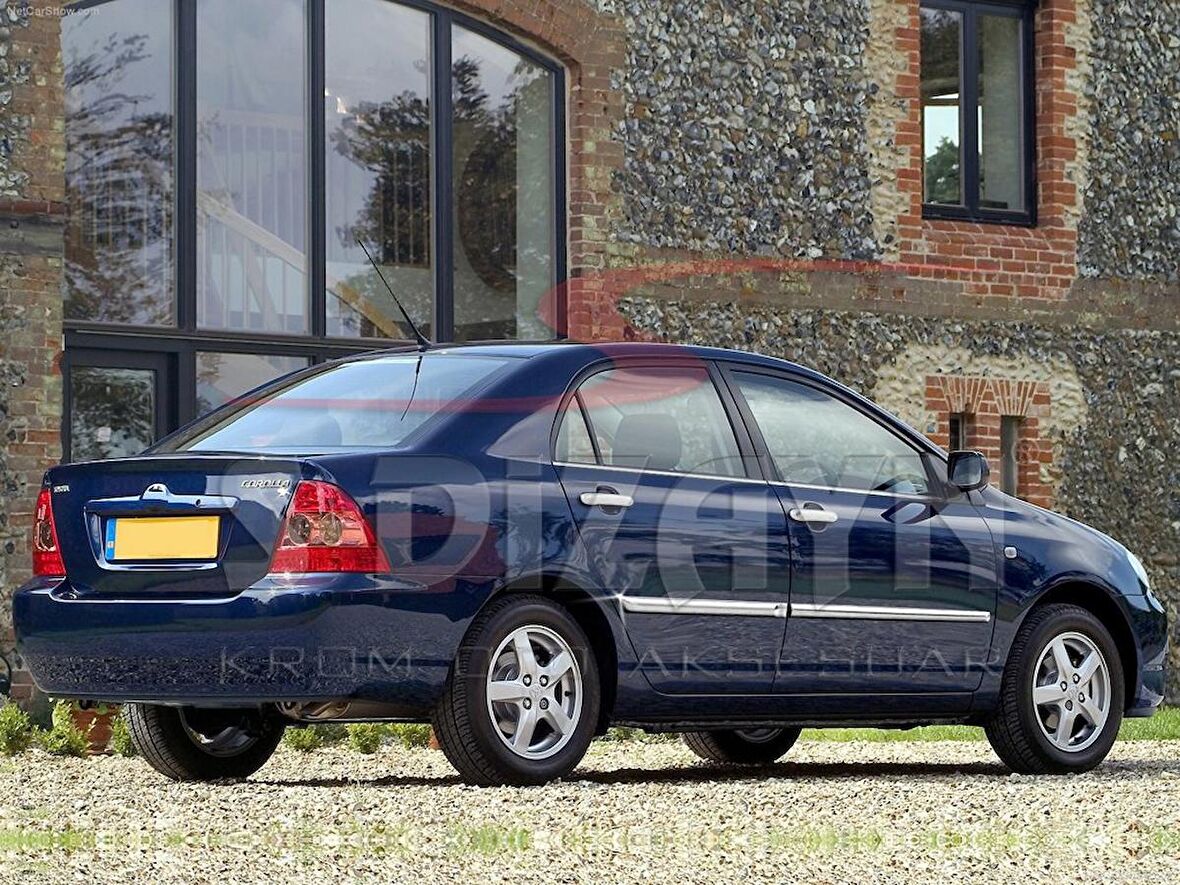 Toyota Corolla Krom Yan Kapı Çıtası 4 Prç 2002-2007