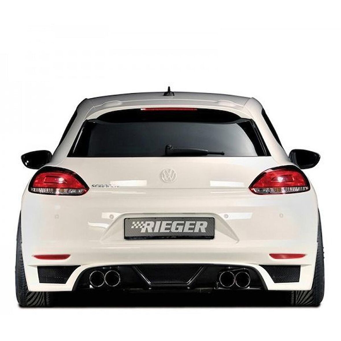 Volkswagen Scirocco (2009-2014) Arka Tampon Eki - Difüzör (Plastik)