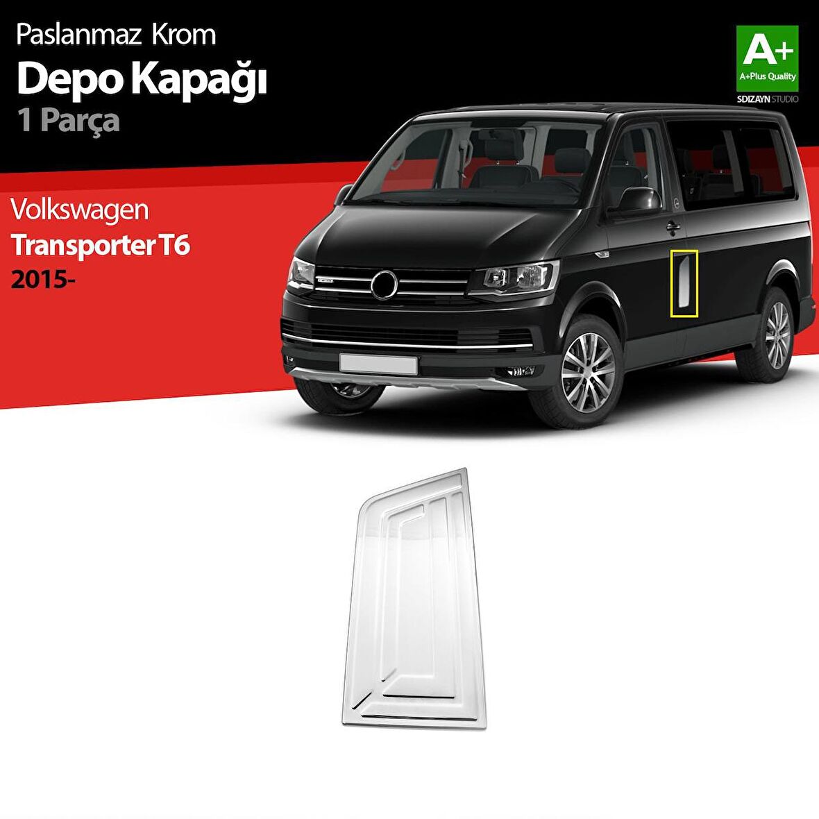 Volkswagen T6 Transporter Krom Depo Kapağı 2015 Üzeri