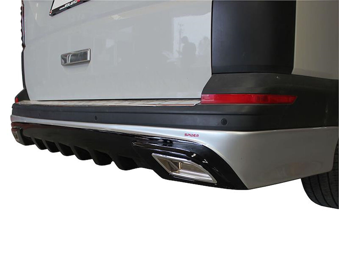 Volkswagen Transporter Uyumlu T6 Arka Tampon Altı (Difüzör Md) Fiber 2015 Ve Sonrası