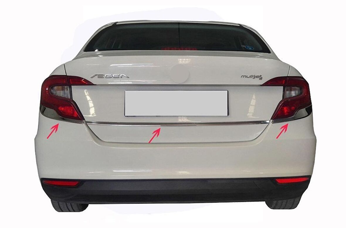 Fiat Egea Stop Çıtası / Bagaj Çıtası 3 Prç Krom 2015 Ve Sonrası